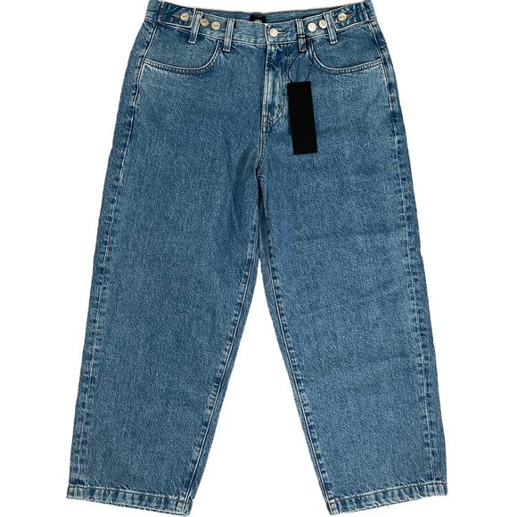 Edwin Womens Maiia Trouser Cropped Jeans Wide Leg - One Way - Small S - $228 - Picture 2 of 9